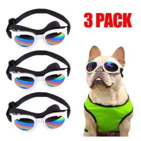 Pet Sunglasses Dog Cat Windproof Glasses Accessories Goggles Small Medium Dog Sun Visor Eye Wear Glasses UV Dust Fog Protection With Adjustable Strap