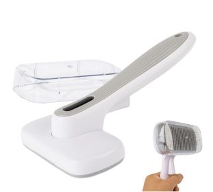 Dog Brush - Self Cleaning Dog and Cat Hair Brush, Efficient Shedding Grooming Tool for Long and Short Haired Dogs & Indoor Cats