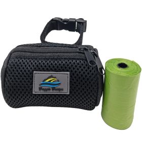 American River Poop Bag Holder (Color: Blue Gingham: Black, Color: Raspberry Sorbet: One size)