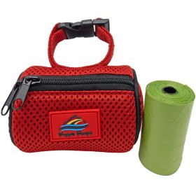 American River Poop Bag Holder (Color: Blue Gingham: Red, Color: Raspberry Sorbet: One size)