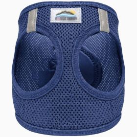 American River Solid Ultra Choke Free Dog Harness (Color: Blue Gingham: Navy, Color: Raspberry Sorbet: XX-Small)
