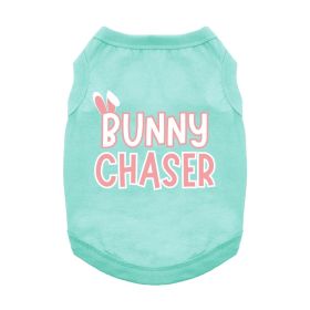 Bunny Chaser Dog Shirt (Color: Blue Gingham: Teal, Color: Raspberry Sorbet: X-Small)