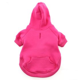 Flex-Fit Dog Hoodie (Color: Blue Gingham: Pink, Color: Raspberry Sorbet: X-Small)