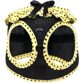 American River Choke Free Dog Harness Polka Dot Collection (Color: Blue Gingham: Yellow and Black Polka Dot, Color: Raspberry Sorbet: X-Large)