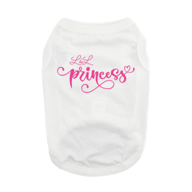 Lil Princess Dog Shirt (Color: Blue Gingham: White, Color: Raspberry Sorbet: X-Large)