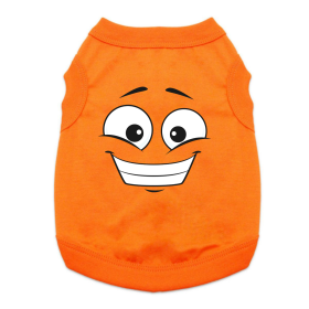 Happy Face Dog Shirt (Color: Blue Gingham: Sunset Orange, Color: Raspberry Sorbet: 3X-Large)