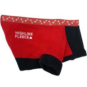 Highline Fleece Dog Coat (Color: Blue Gingham: Red and Black with Rolling Bones, Color: Raspberry Sorbet: Size 28)