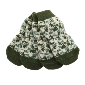 Non-Skid Dog Socks (Color: Blue Gingham: Green Camo, Color: Raspberry Sorbet: X-Large)