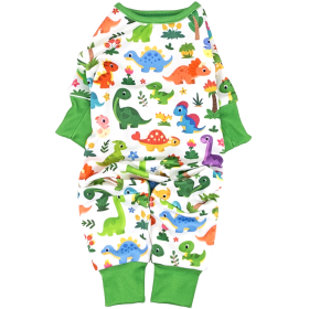 Soft Dog Pajamas (Color: Blue Gingham: Dinos, Color: Raspberry Sorbet: 2X-Large)