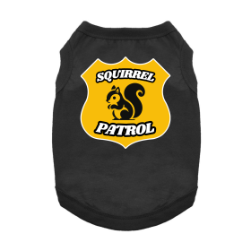 Squirrel Patrol Dog Shirt (Color: Blue Gingham: Jet Black, Color: Raspberry Sorbet: 3X-Large)