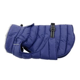 Alpine Extreme Weather Puffer Coat (Color: Blue Gingham: Navy Blue, Color: Raspberry Sorbet: large)