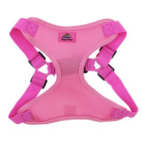 Wrap and Snap Choke Free Dog Harness by Doggie Design (Color: Blue Gingham: Candy Pink, Color: Raspberry Sorbet: large)