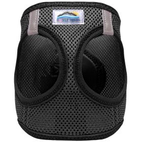 American River Solid Ultra Choke Free Dog Harness (Color: Blue Gingham: Black, Color: Raspberry Sorbet: large)