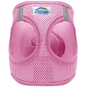 American River Solid Ultra Choke Free Dog Harness (Color: Blue Gingham: Candy Pink, Color: Raspberry Sorbet: medium)
