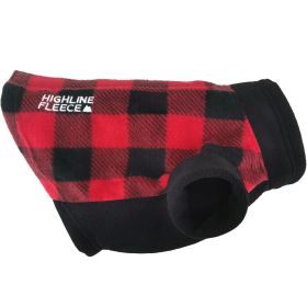 Highline Fleece Dog Coat (Color: Blue Gingham: Red and Black Plaid, Color: Raspberry Sorbet: Size 12LC)