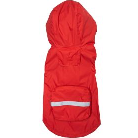 Packable Raincoat (Color: Blue Gingham: Red, Color: Raspberry Sorbet: large)