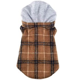 Weekender Dog Sweatshirt Hoodie (Color: Blue Gingham: Brown & Black Plaid Flannel, Color: Raspberry Sorbet: large)