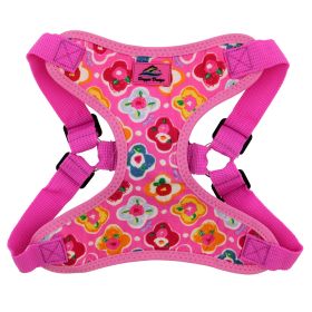 Wrap and Snap Choke Free Dog Harness by Doggie Design (Color: Blue Gingham: Maui Pink, Color: Raspberry Sorbet: small)