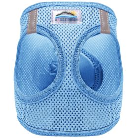American River Solid Ultra Choke Free Dog Harness (Color: Blue Gingham: Light Blue, Color: Raspberry Sorbet: X-Small)