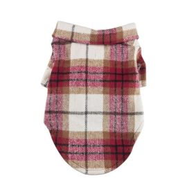 Flannel Dog Shirt (Color: Blue Gingham: Red and White Plaid, Color: Raspberry Sorbet: X-Small)