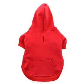 Flex-Fit Dog Hoodie (Color: Blue Gingham: Red, Color: Raspberry Sorbet: small)