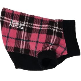Highline Fleece Dog Coat (Color: Blue Gingham: Pink and Black Plaid, Color: Raspberry Sorbet: Size 10)