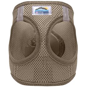 American River Solid Ultra Choke Free Dog Harness (Color: Blue Gingham: Fossil Brown, Color: Raspberry Sorbet: small)
