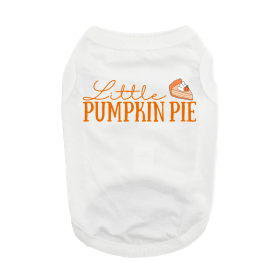 Little Pumpkin Pie Dog Shirt (Color: Blue Gingham: White, Color: Raspberry Sorbet: medium)