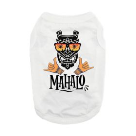 Mahalo Dog Shirt (Color: Blue Gingham: White, Color: Raspberry Sorbet: medium)