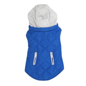 Weekender Dog Sweatshirt Hoodie (Color: Blue Gingham: Royal Blue, Color: Raspberry Sorbet: X-Small)