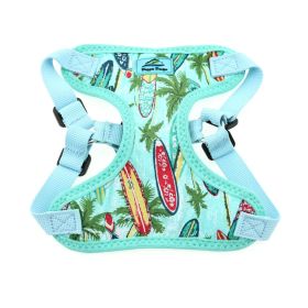 Wrap and Snap Choke Free Dog Harness by Doggie Design (Color: Blue Gingham: Surfboards and Palms, Color: Raspberry Sorbet: X-Small)