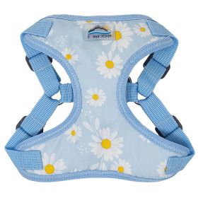 Wrap and Snap Choke Free Dog Harness by Doggie Design (Color: Blue Gingham: Blue Daisy, Color: Raspberry Sorbet: X-Small)