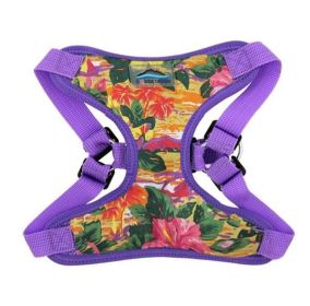 Wrap and Snap Choke Free Dog Harness by Doggie Design (Color: Blue Gingham: Sunset Hibiscus, Color: Raspberry Sorbet: X-Small)